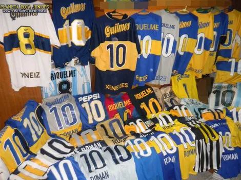Expo Boca: las camisetas de Román