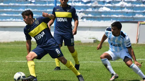 Alexis Messidoro y Yamil Romero, los goleadores. Foto: Prensa C.A.B.J.