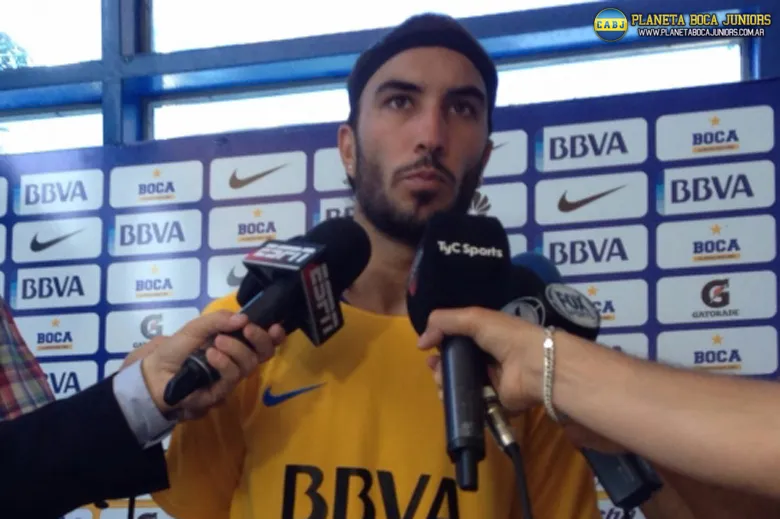 Tanto Pérez como Tobio dialogaron con la prensa al mediodía. Foto: Prensa C.A.B.J