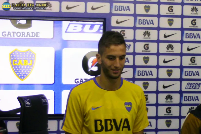 Bentancur, en rueda de prensa.