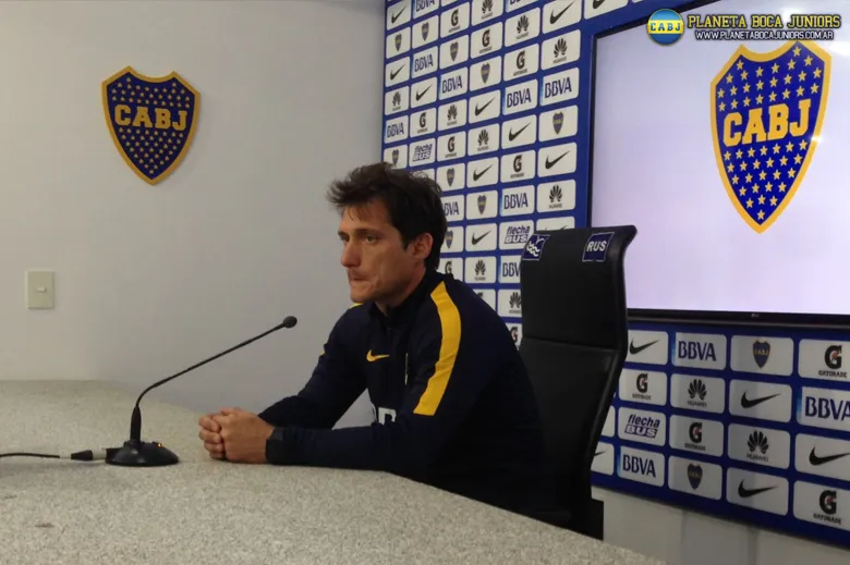 El entrenador habló con la prensa. Foto: Prensa C.A.B.J.