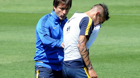 Centurión no terminó la práctica