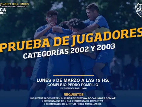 Prueba de jugadores categoría 2002 y 2003