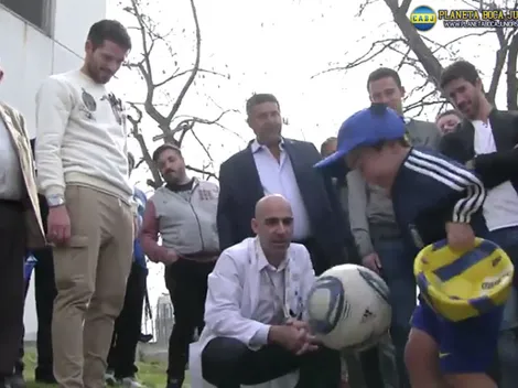 Dieguito, el niño que asombró a Gago con su habilidad