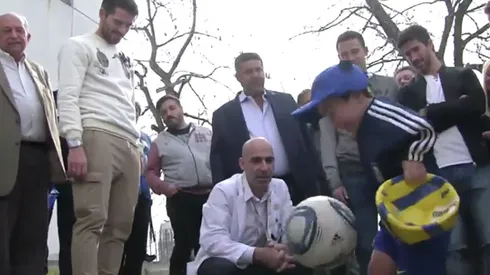 Dieguito, el niño que asombró a Gago con su habilidad