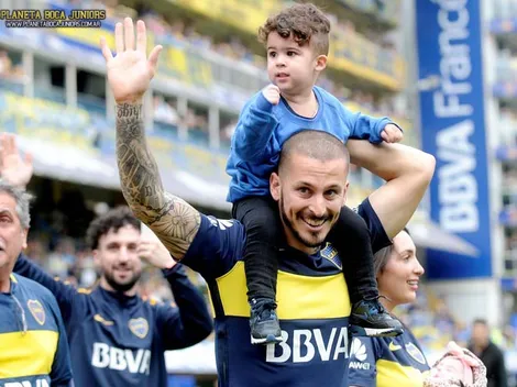 Benedetto le traslada la pasión por Boca a su hijo