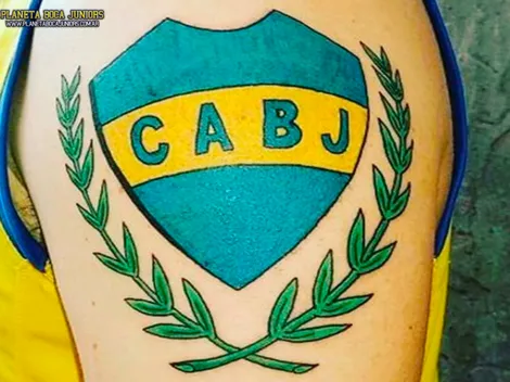 Un hincha se hizo un tatuaje histórico
