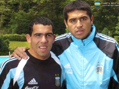 Tevez, feliz por las palabras de Riquelme