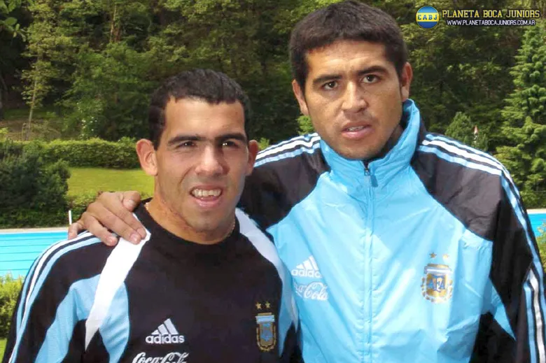 Riquelme y Tevez compartieron equipo en Boca y la Selección Argentina.