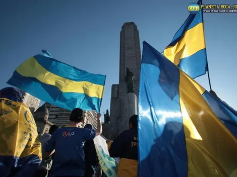 Un grupo de hinchas de Boca hizo una bandera genial