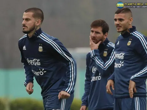 No se dio en el partido, sí en la práctica: pase de Messi, gol de Benedetto