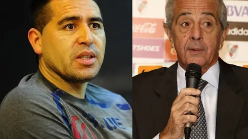 Buena onda entre Riquelme y D'Onofrio