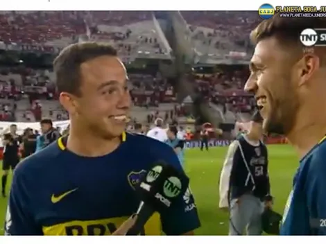 Las risas de Jara y Magallán luego del triunfo