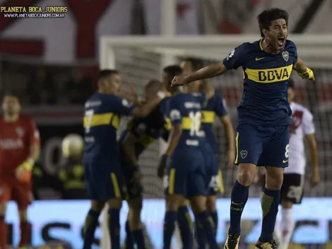 La arenga de Pablo Pérez antes del Superclásico