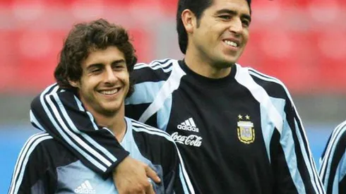 Cruce televisivo entre Riquelme y Aimar