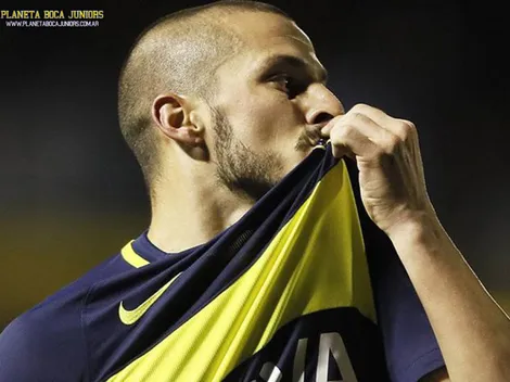 Benedetto pasó fin de año con un jugador histórico de Boca