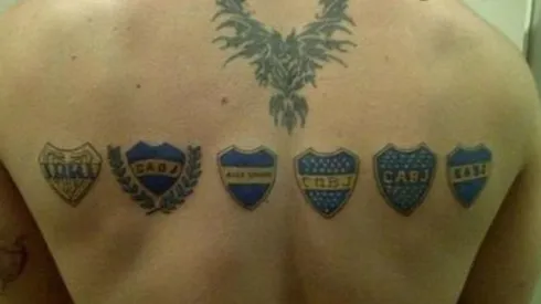 ¡Increíble! Un hincha se tatuó a varios ídolos de Boca en los brazos