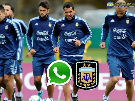 Tevez habló del grupo de Whatsapp de la Selección
