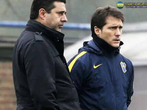 Angelici visitó la práctica y ¿retó a los jugadores?