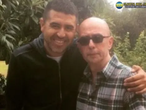 La famosa foto entre Riquelme y El Indio Solari se hizo cuadro