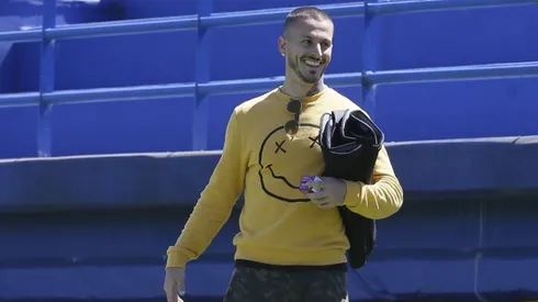 Un hincha más: la foto de Benedetto apoyando a Boca en Brasil