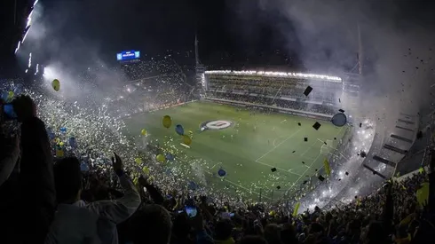 Desde el drone: así fue el impresionante recibimiento de los hinchas