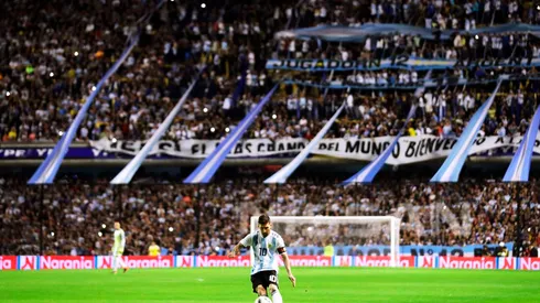 Messi, conmovido por el apoyo de La Bombonera