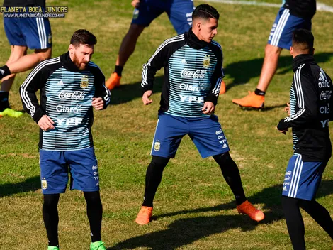 Con Pavón, Argentina realizó una práctica abierta