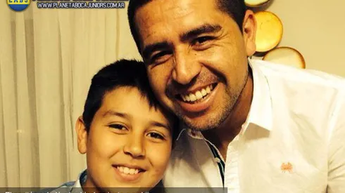 El hijo de Riquelme y su jugador favorito de Boca