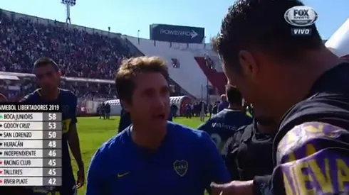 Guillermo fue a buscar al árbitro luego del partido