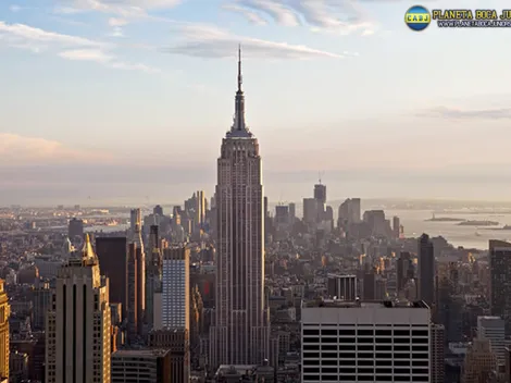 Empire State azul y oro