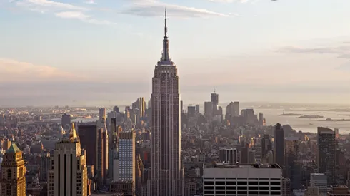 Empire State azul y oro