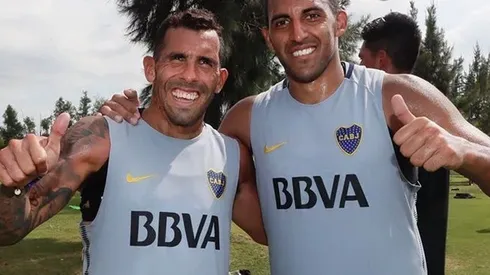 Tevez y Wanchope, a puro cuarteto