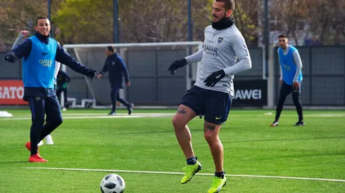 Está de vuelta: golazo al ángulo del Pipa en el entrenamiento