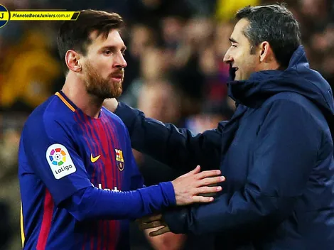Messi y Valverde iban a hablar para todo el estadio pero la hinchada de Boca se hizo escuchar