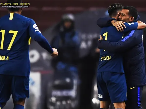 Pérez contó por qué fueron a festejar los goles con Tevez