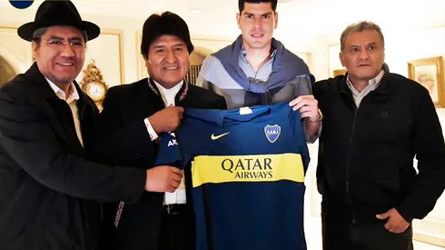 El encuentro entre Lampe y Evo Morales