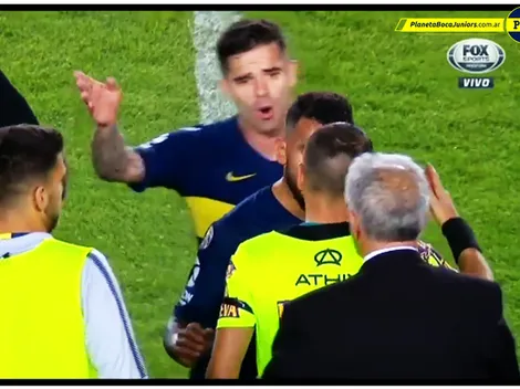 El diálogo entre los jugadores y Delfino por Pavón