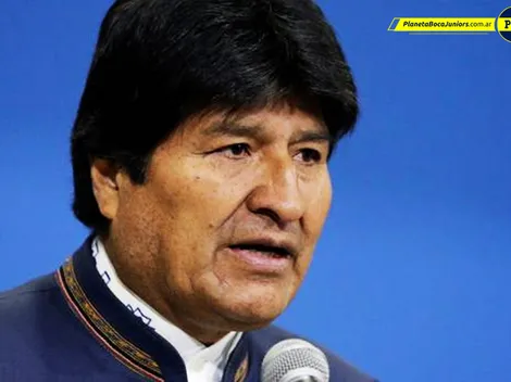 Evo Morales saludó al nuevo arquero de Boca