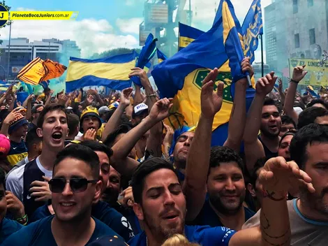Pasacalles de apoyo al plantel en La Bombonera