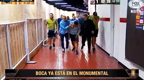 Violento ingreso de Boca al Monumental