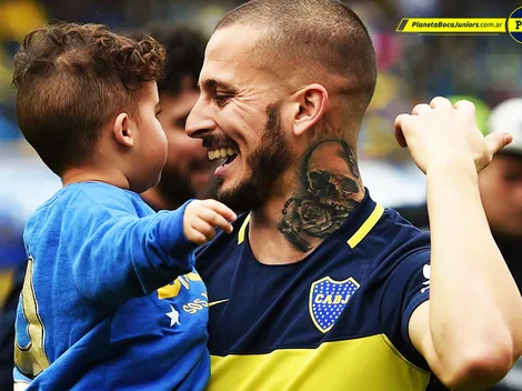 Bostero como el padre: El hijo de Benedetto se disfrazó para el partido
