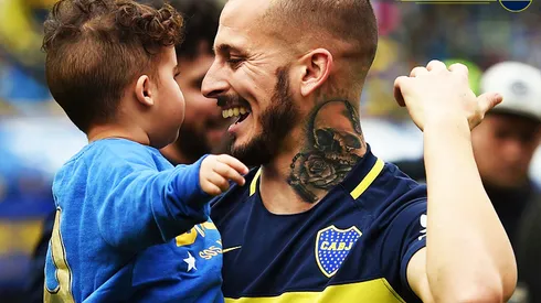 Bostero como el padre: El hijo de Benedetto se disfrazó para el partido