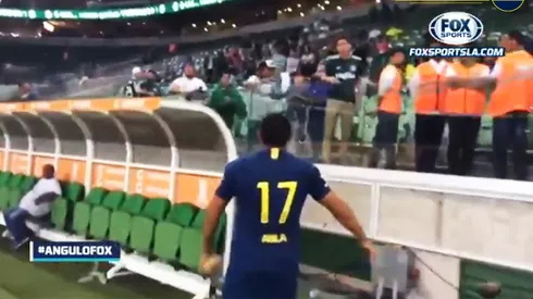 Enorme gesto de un hincha de Palmeiras con Wanchope