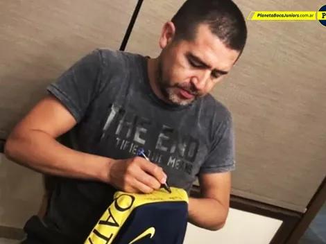 Gran gesto de Riquelme con un atleta adaptado