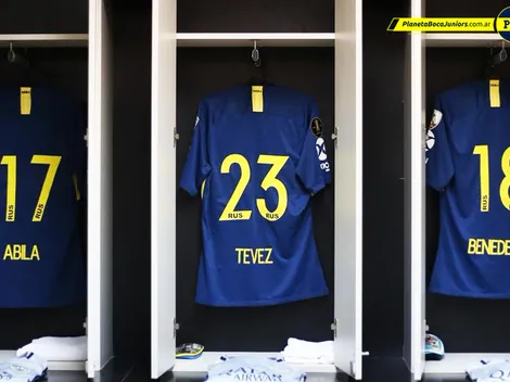 Vestuario xeneize en Madrid