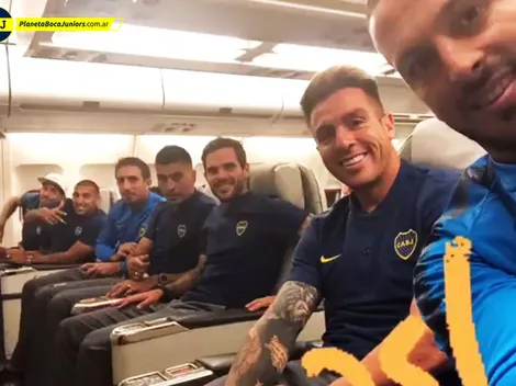 Un humorista en el avión de Boca