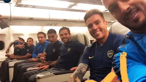 Un humorista en el avión de Boca