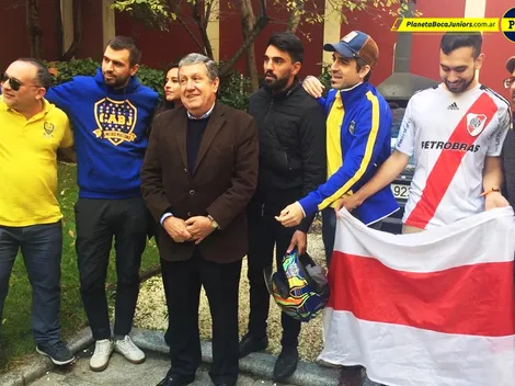 Gran gesto en Madrid: encuentro entre hinchas de Boca y River