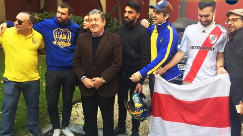 Gran gesto en Madrid: encuentro entre hinchas de Boca y River